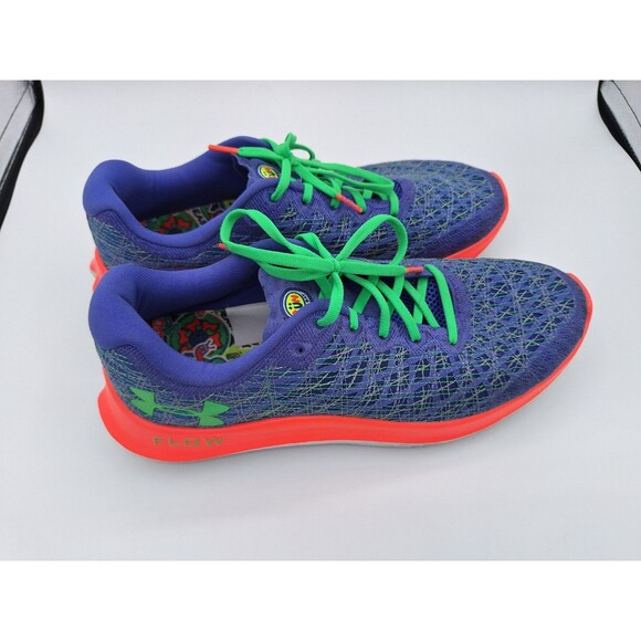 Under Armour Flow Velociti Wind 2‎ Brilliant Violet Blitz Red Running Shoes 11 - Picture 2 of 8